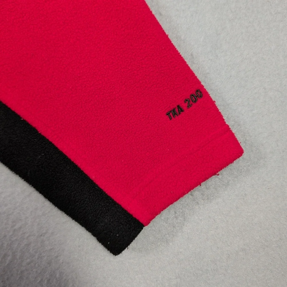 The North Face Jacket‎ Men's M Red Black Fleece Full Zip Outdoor Logo